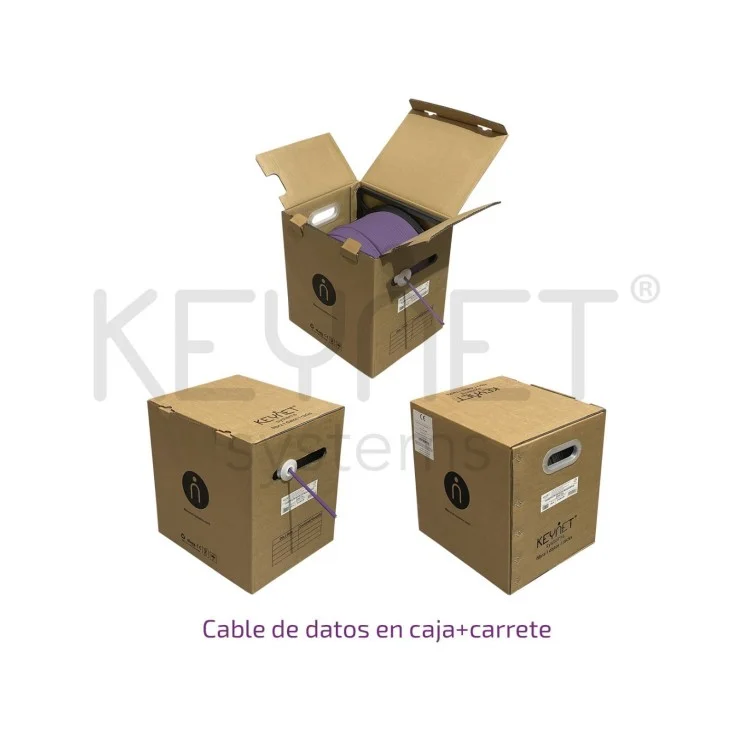 Cable datos Categoria 6 U/UTP 23AWG Caja carrete 305mt - Imagen 3