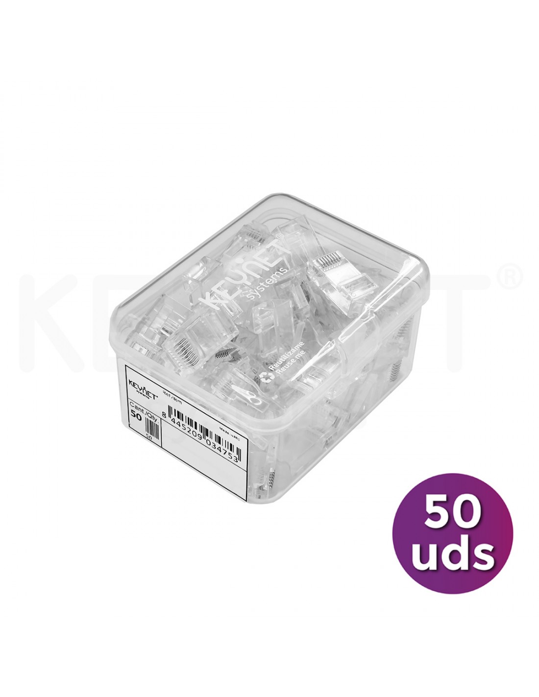 Conector datos RJ45 Cat6/6A UTP 23AWG 50µ" - Imagen 2