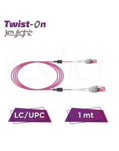 Latiguillo fibra óptica Twist-on DX LC-UPC/LC-UPC MM OM4 Low Loss Uniboot reversible