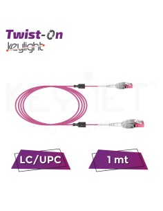 Latiguillo fibra óptica Twist-on DX LC-UPC/LC-UPC MM OM4 Low Loss Uniboot reversible