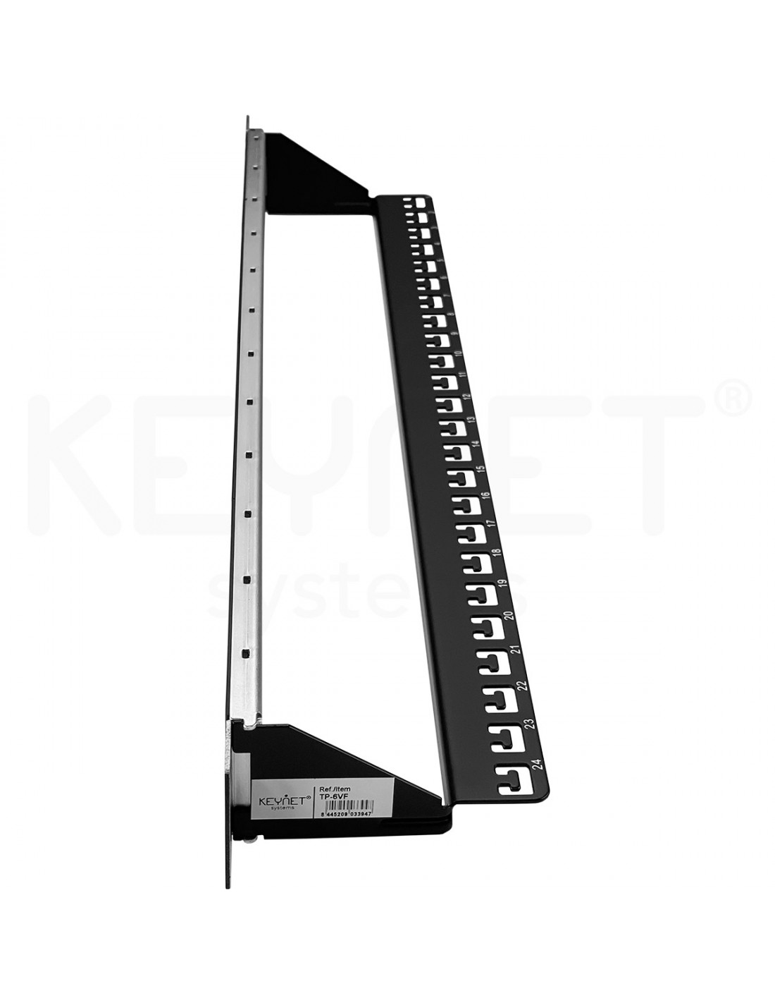 Panel de parcheo datos 19" vacío 24 puertos 1U - Imagen 3